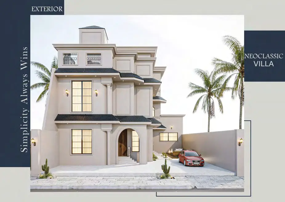 Semi-Classic Style Villa, a residential project by BRU CO. in Jeddah, image 2