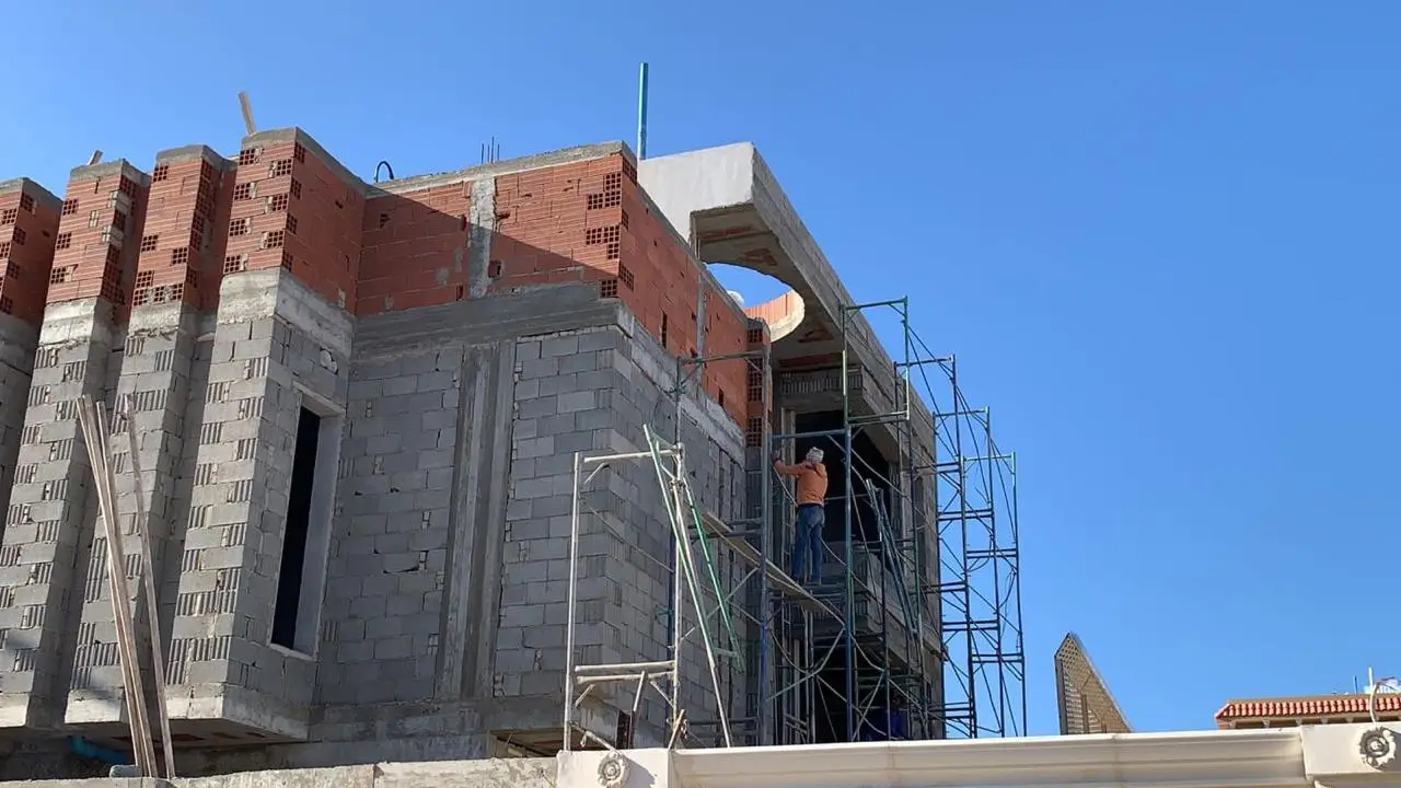 Interior finishing works on a BRU CO. construction project in Jeddah